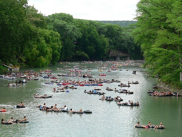 Tubing the Guadalupe River - Photo via Flickr user Houstonian