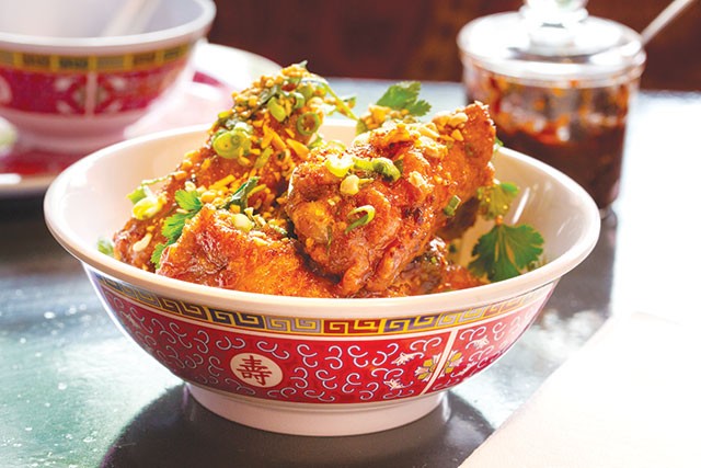 Twice-fried crab fat caramel chicken wings—we missed you, old friend - Casey Howell
