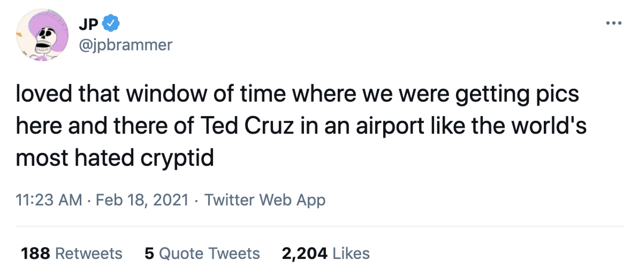 Twitter reacts to Ted Cruz getting caught fleeing Texas for Cancun during winter storm crisis