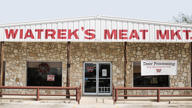 The flagship location of Wiatrek’s Meat Market in Poth, Texas.