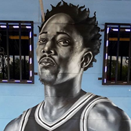 San Antonio Artist Adds DeMar DeRozan to Spurs Mural at South Side Restaurant