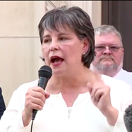 At Rally, Bexar County Republican Chair Cynthia Brehm Claims Coronavirus Is a Democratic Hoax