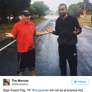 Flooding Forces Tony Parker to Turn Around, Not Drown
