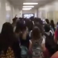 Watch These Austin Middle Schoolers Walk Out and Stage Pro-Immigrant Protest in the Halls
