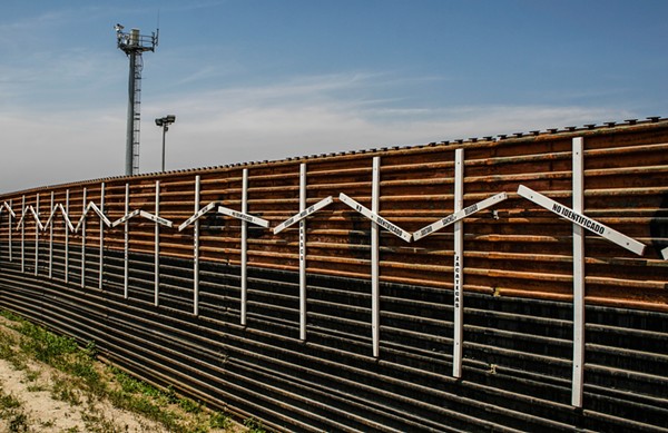 A section of existing wall along the U.S.-Mexico border. - WIKIMEDIA COMMONS