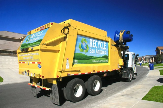 The City of S.A. is looking for a virtual training system so trainees can get the feel of driving one of these big yellow beauties. - Via City of San Antonio Solid Waste Management Department website