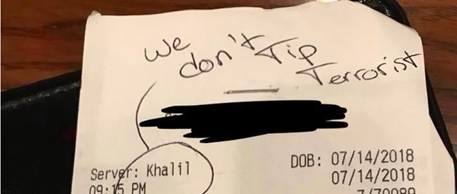 Texas Waiter Admits to Faking Racist Message