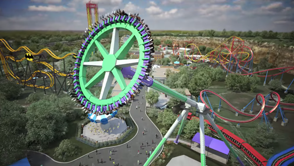 Six Flags Fiesta Texas Teases Wicked Fast Pendulum Ride Inspired By The Joker