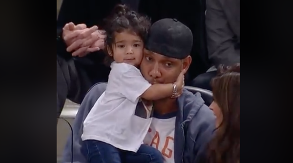 ICYMI, Here's Tim Duncan and His Adorable Daughter, Quill, at the Spurs Game