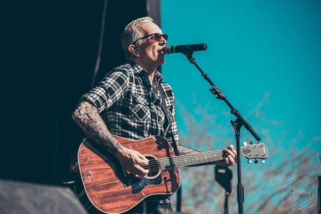 Everclear frontman Art Alexakis rocking out with his acoustic out. - FACEBOOK, EVERCLEAR