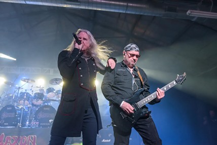 Singer Biff Byford and guitarist Paul Quinn are the two original members of British metal band Saxon. - JAIME MONZON