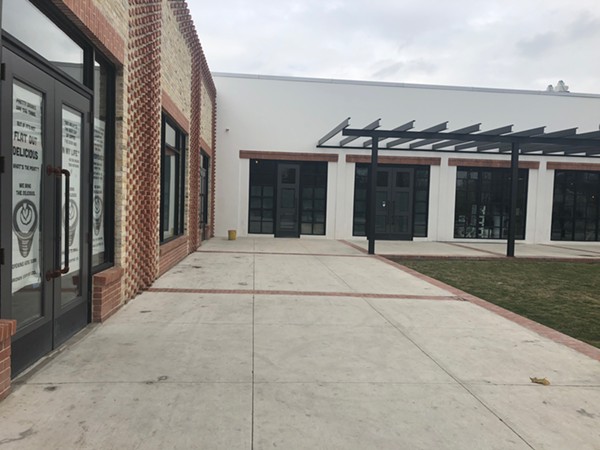 Exterior of Brown Coffee Co., slated to open in Southtown on March 9, 2019. - LEA THOMPSON