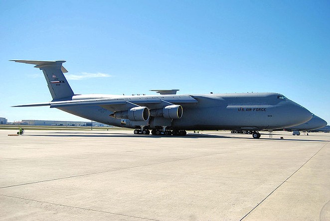 Kelly Air Force Base used industrial chemicals during its work on aircraft such as the C-5. - U.S. Air Force / Wikimedia Commons