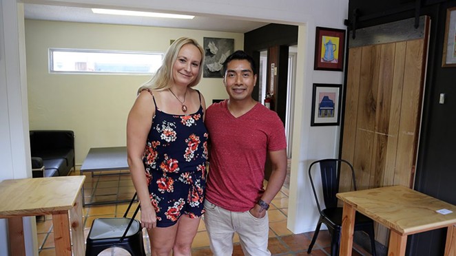 Laura and Rudy Lopez are opening Kapej, a coffee shop/art gallery, at 415 Camden St. - BEN OLIVO / HERON