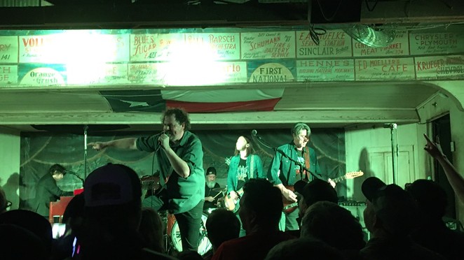 Drive-By Truckers light it up at Gruene Hall. - MIKE MCMAHAN