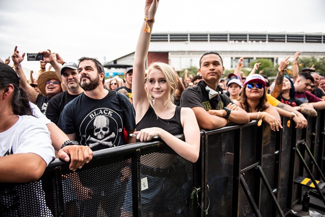 Fans take in a River City Rockfest at the AT&T Center grounds. - JAIME MONZON