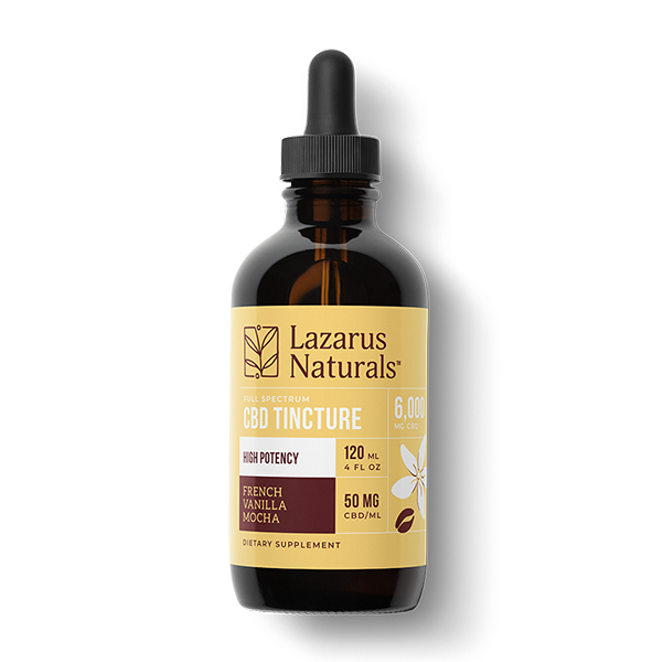 Organic CBD Tincture - 50 mg/ml  Highest CBD Concentration – Lazarus  Naturals
