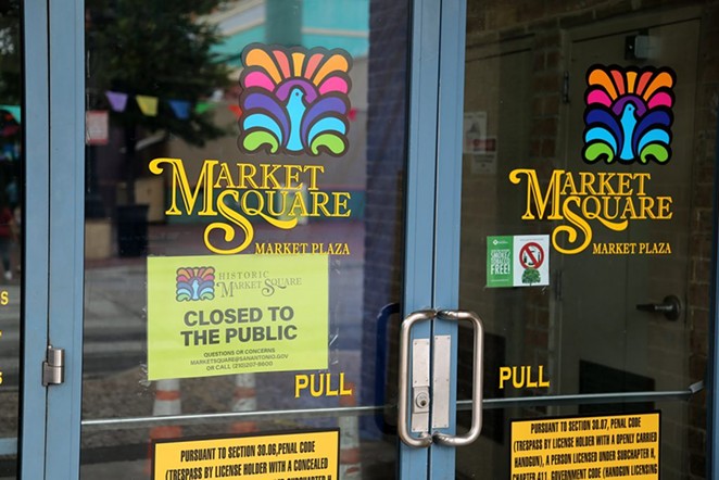 The Market Plaza at Market Square was also closed during Memorial Day.