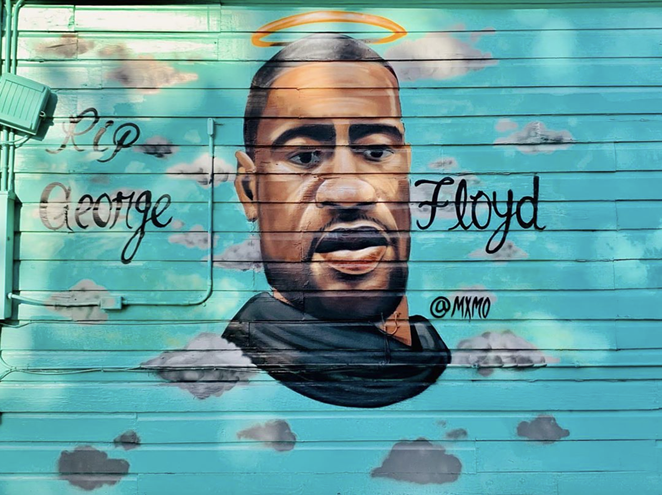 East Side Restaurant Big Poppas Tacos Memorializes George Floyd with New Mural