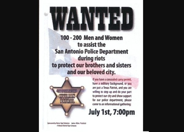 Alamo Sign Solutions owner James Alfaro is accused of circulating this recruitment poster. The phone number and address have been removed from this image. - CITY OF SAN ANTONIO