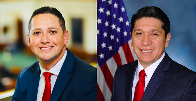 Republican candidates Tony Gonzales (left) and Raul Reyes Jr. - TWITTER / @TONYGONZALES4TX FOLLOW (LEFT) AND TWITTER / @RAUL4CONGRESS