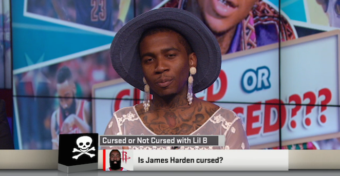 Lil B on ESPN's Sports Nation - COURTESY