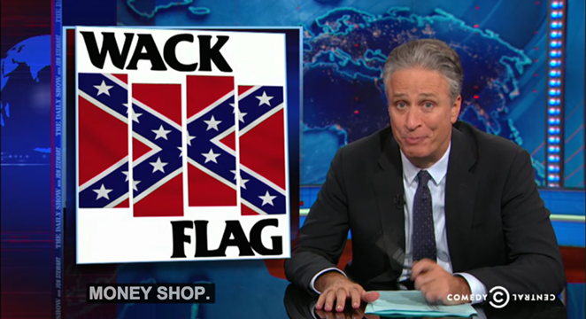 Jon Stewart showing off his punk cred - COMEDY CENTRAL