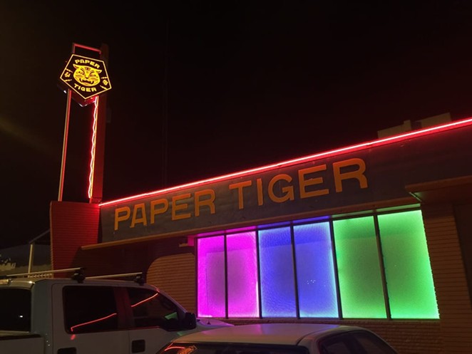 Independent venues such as San Antonio's Paper Tiger could get a lifeline via a federal bailout that would let them cover rent and other expenses during the pandemic. - PHOTO VIA YELP / LISA J.