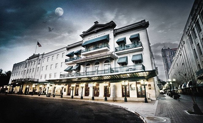 Sisters Grimm Ghost Tours take you inside the infamously haunted Menger Hotel. - COURTESY