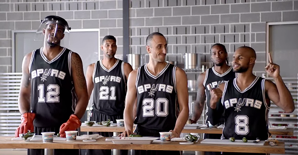 H-E-B released its new set of commercials with the Spurs. - Via YouTube