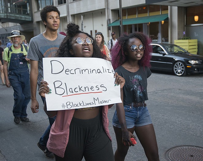 Thirty-two percent of black people killed by police in 2015 were unarmed. - Fibonacci Blue/Flickr