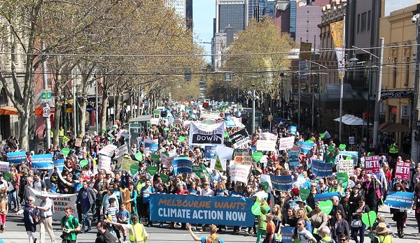 This photo shows a 2014 climate change march. - WIKIMEDIA
