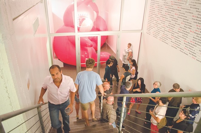 Eclectic crowds flock to Artpace for exhibition openings throughout the year.