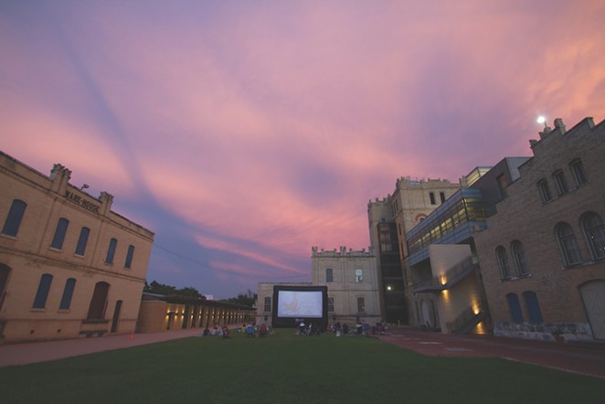 The San Antonio Museum of Art is one of many local venues hosting outdoor screenings in partnership with Slab Cinema.