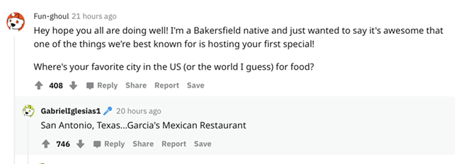 Comedian Gabriel “Fluffy” Iglesias shouts out to San Antonio Mexican restaurant in Reddit AMA