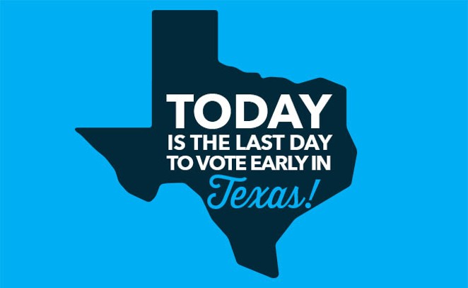 Early Voting Ends Today at 8 p.m.