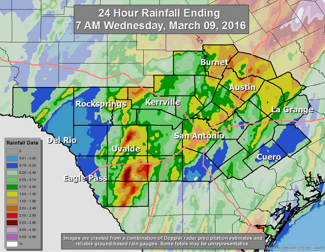 More rain is on the way for SA. - TWITTER/NATIONAL WEATHER SERVICE SAN ANTONIO