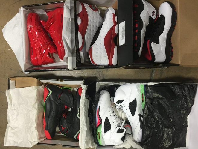 These sneakers — and so much more — could be yours at this week's SAPD asset seizure auction. - SAN ANTONIO POLICE DEPARTMENT