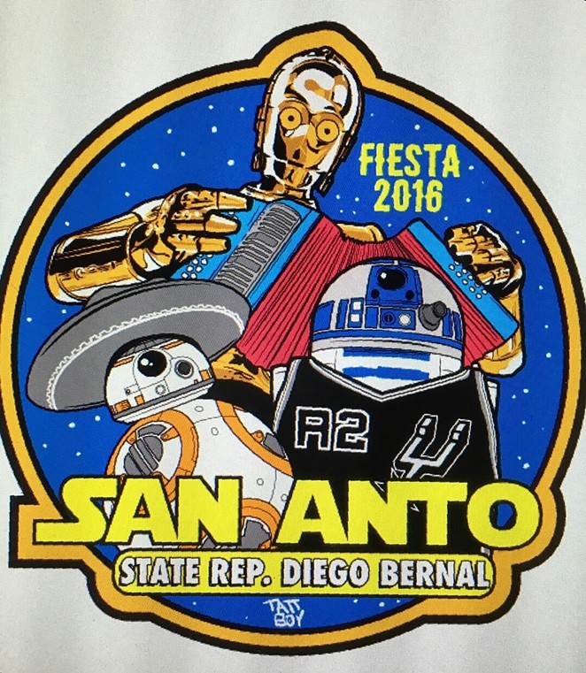 The design for State Rep. Diego Bernal's Fiesta Medal. - Facebook/Ray 'Tattoedboy' Scarborough/State Rep. Diego Bernal