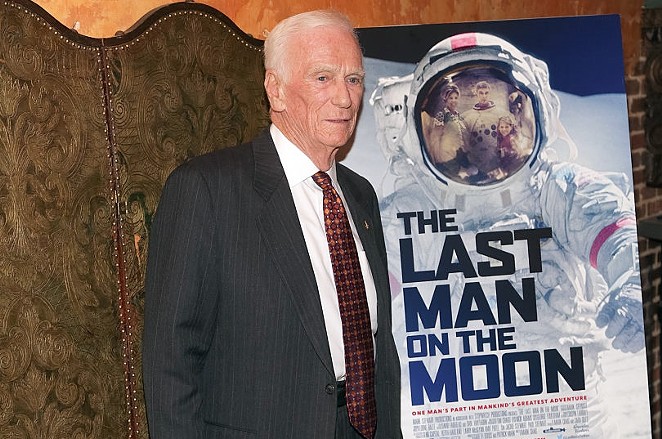 Retired Apollo astronaut Gene Cernan attends The Last Man on the Moon screening in New York in February. - Brent N. Clarke