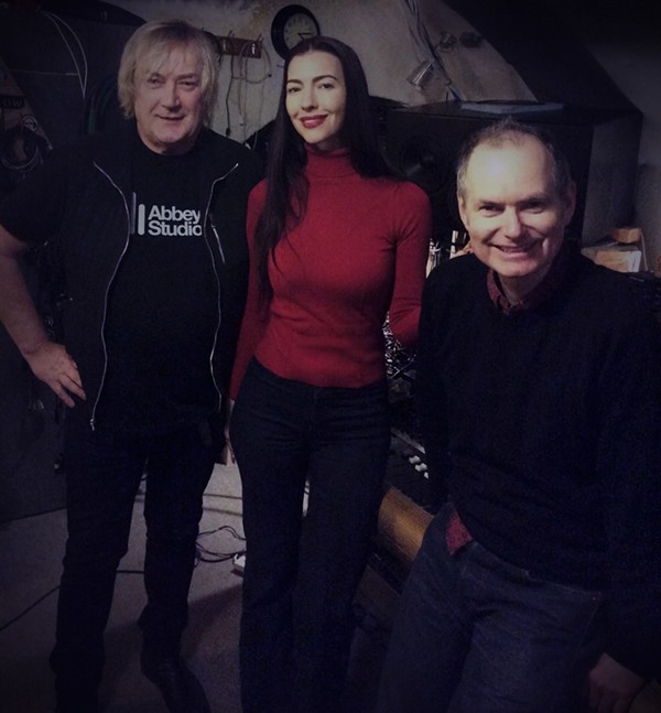 Yes, Asia and the Buggles' Geoff Downes, Chrysta Bell and John Parish at Toybox Studios. - Christopher Smart