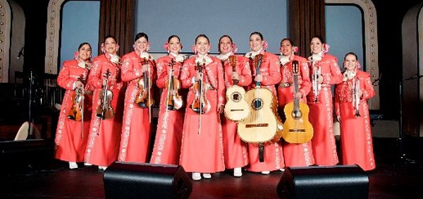 The ten mujeres of Mariachi Las Alteñas. - COURTESY