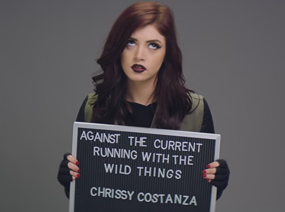 Against The Current's Chrissy Constanza is just one of the women playing at this year's Warped Tour. - YOUTUBE