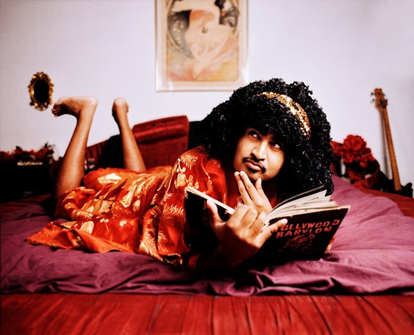 King Khan in bed with Kenneth Anger. - COURTESY