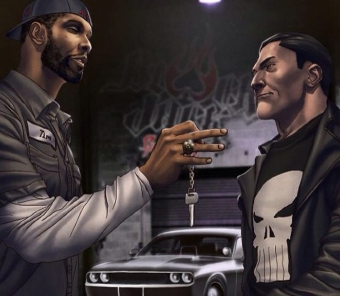 Tim Duncan may be known for his feats on the court, but outside of the game he's a big old nerd. People looking to find cool collectables to commemorate Duncan's retirement would want to get their hands on a limited edition copy of The Punisher, which features Duncan on the cover. - COURTESY