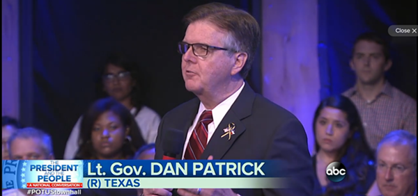Lt. Gov. Dan Patrick Handled Town Hall With Obama About As Well As You’d Expect