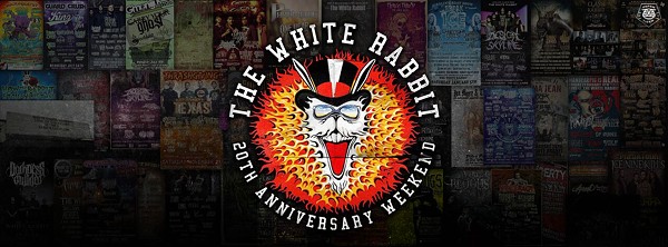 White Rabbit's 20th Anniversary poster - THE OFFICIAL EVENT PAGE ON FACEBOOK.COM