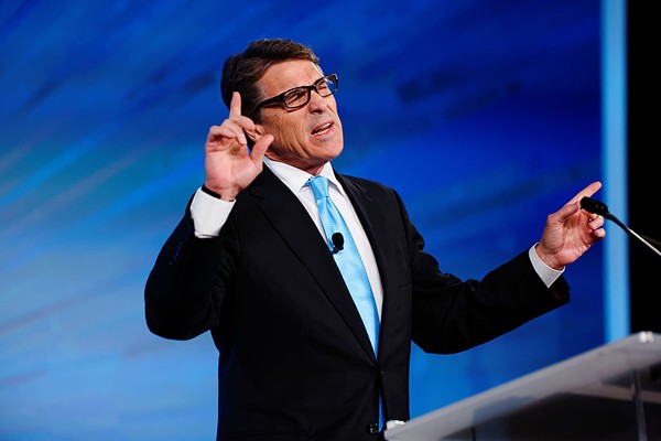 Rick Perry Continues to Defend Trump, Who He Once Called "a Cancer on Conservatism"