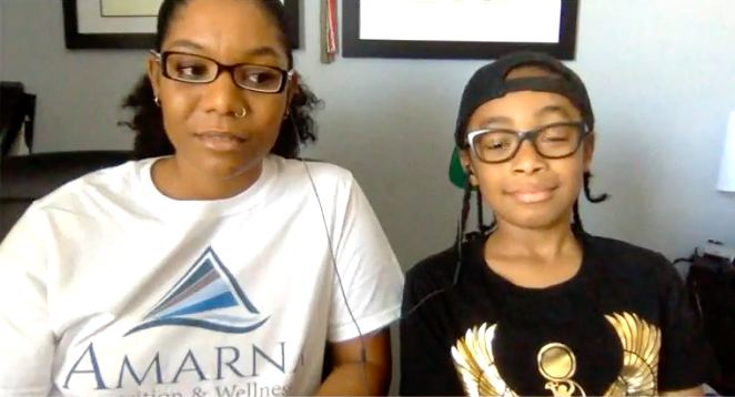 Nina Carr and Jaydyn Carr speak to the media from their home during a recent "Making Money" appearance on Fox Business. - YOUTUBE / FOX BUSINESS SCREEN CAPTURE