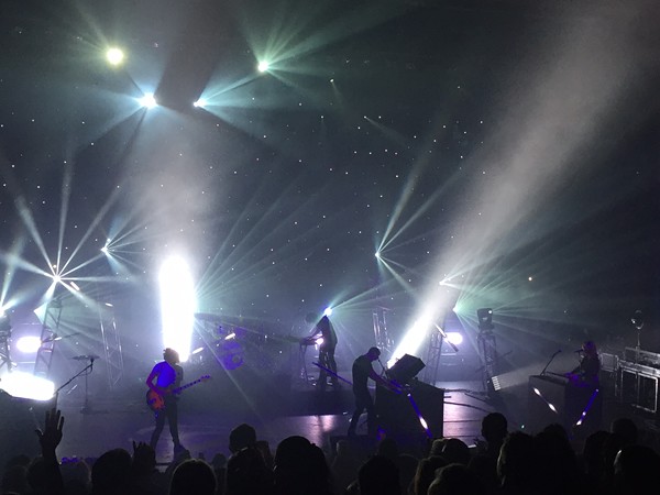 French rockers M83 turned the Aztec into a dream-pop star-scape Monday night. They're just one of a handful of ACL headliners playing in San Antonio this week for the first time.